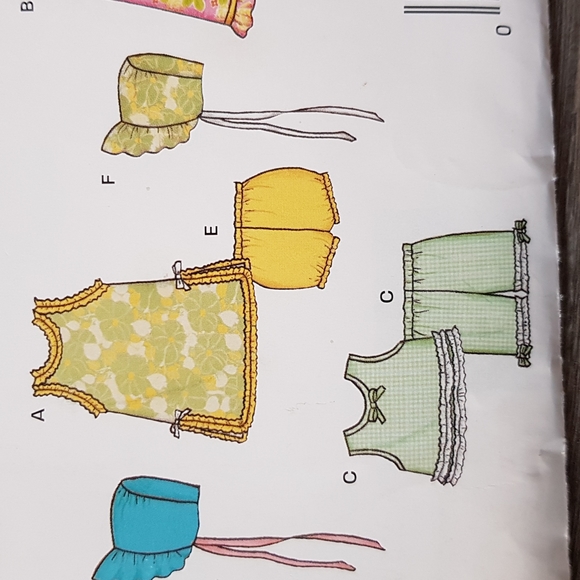 2 for $15 New Look 6394 Baby Bonnet Outfits - Picture 3 of 5